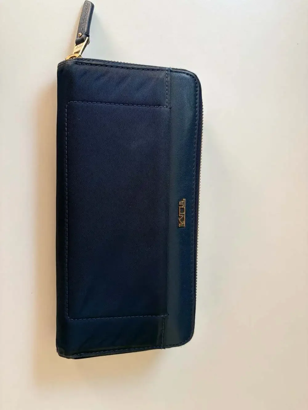 TUMI Voyageur Zip-Around Continental Wallet in Navy Blue